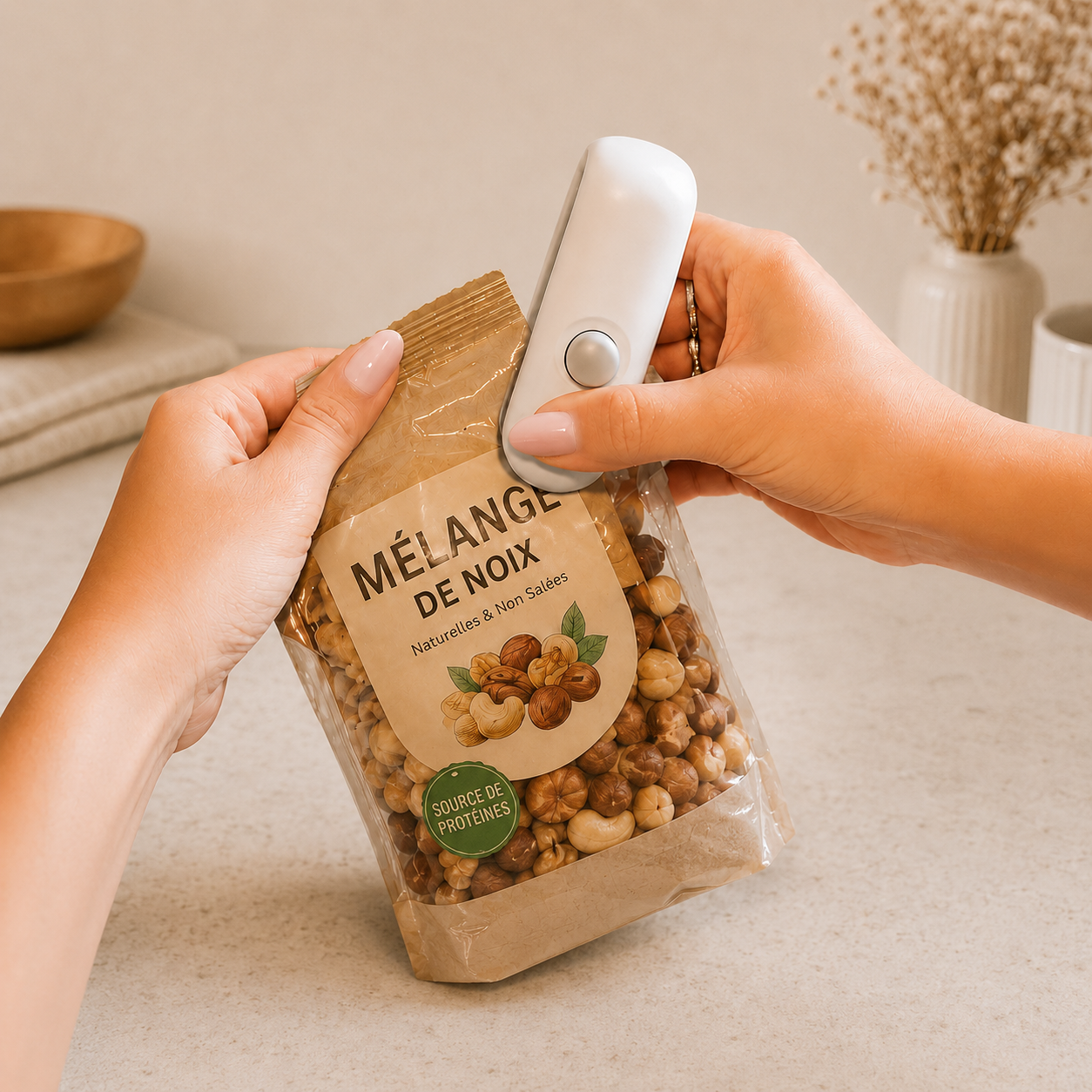Mini scelleur de sacs,  rechargeable
