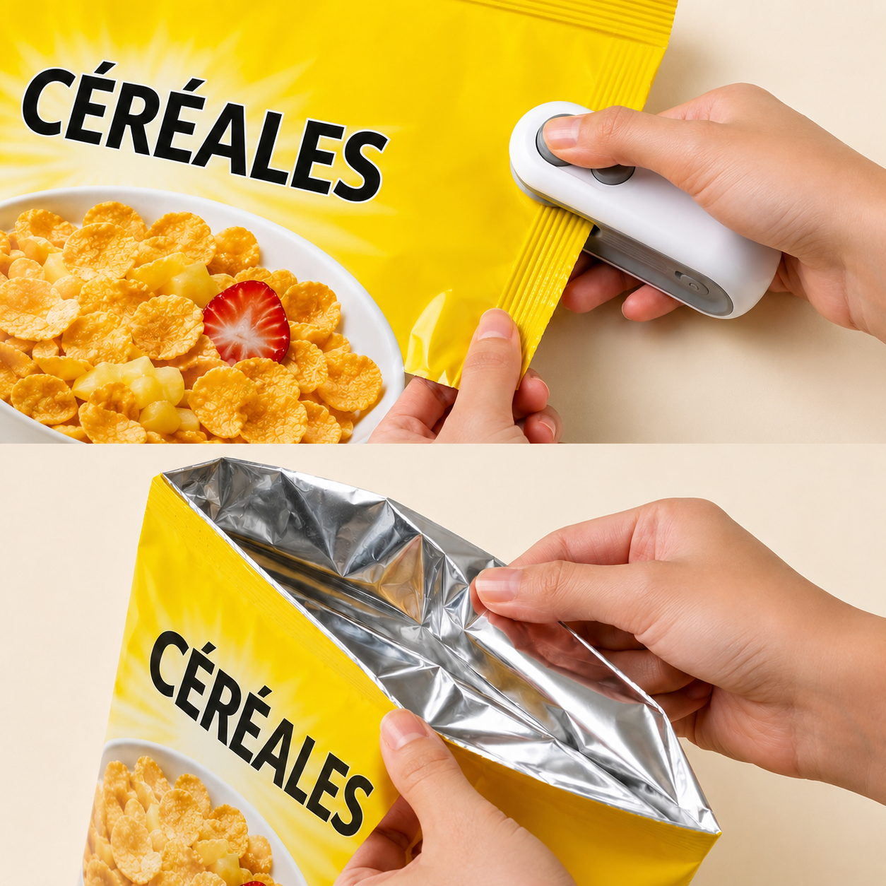 Mini scelleur de sacs,  rechargeable