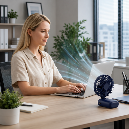 Mini ventilateur portable rechargeable par USB