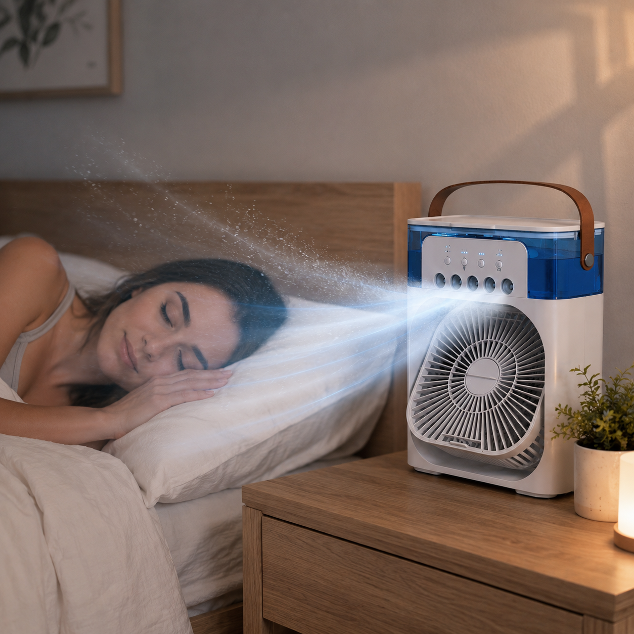 Ventilateur rafraîchissant multifonction 3 en 1