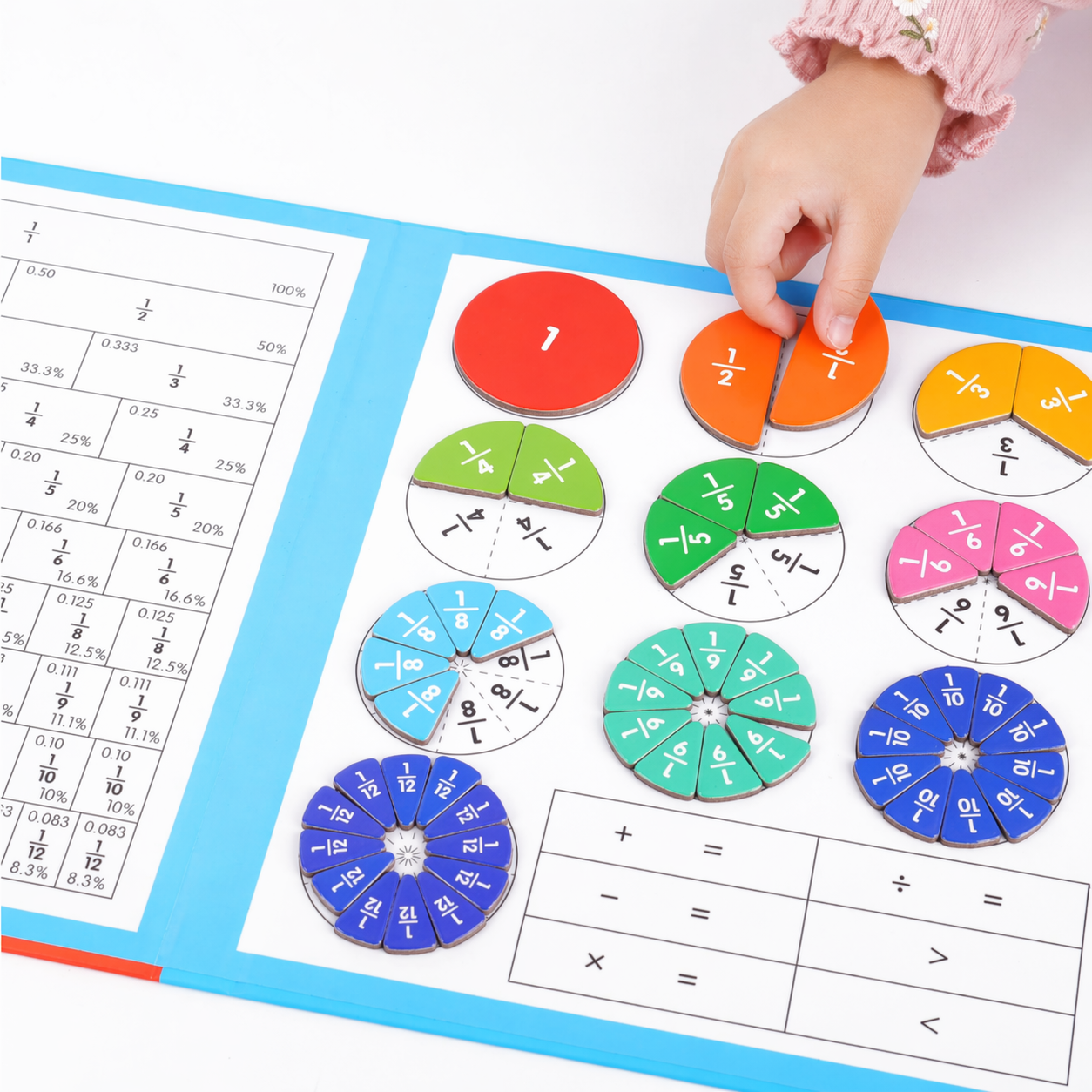 Livre Fractions Magnétiques – Méthode Montessori