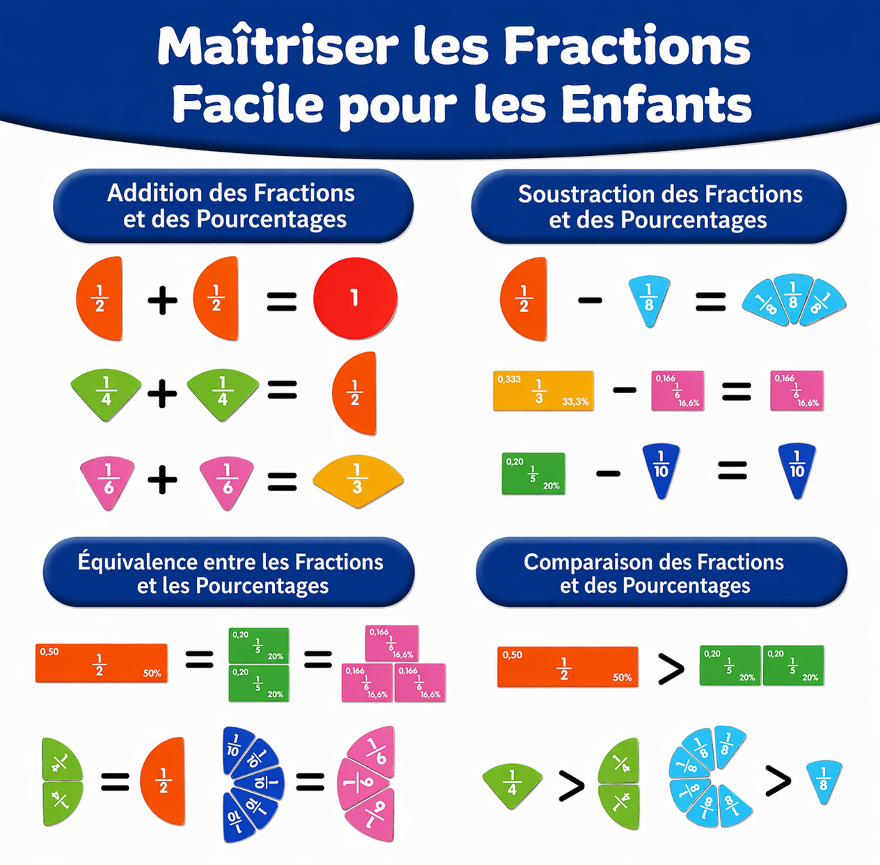 Livre Fractions Magnétiques – Méthode Montessori