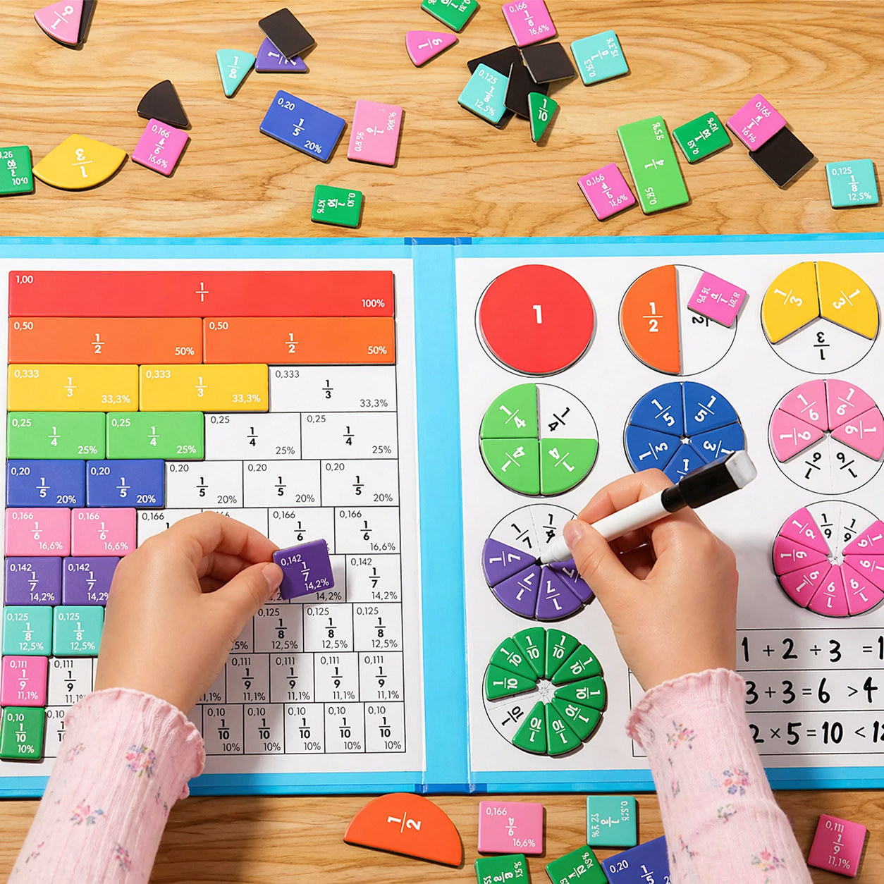 Livre Fractions Magnétiques – Méthode Montessori