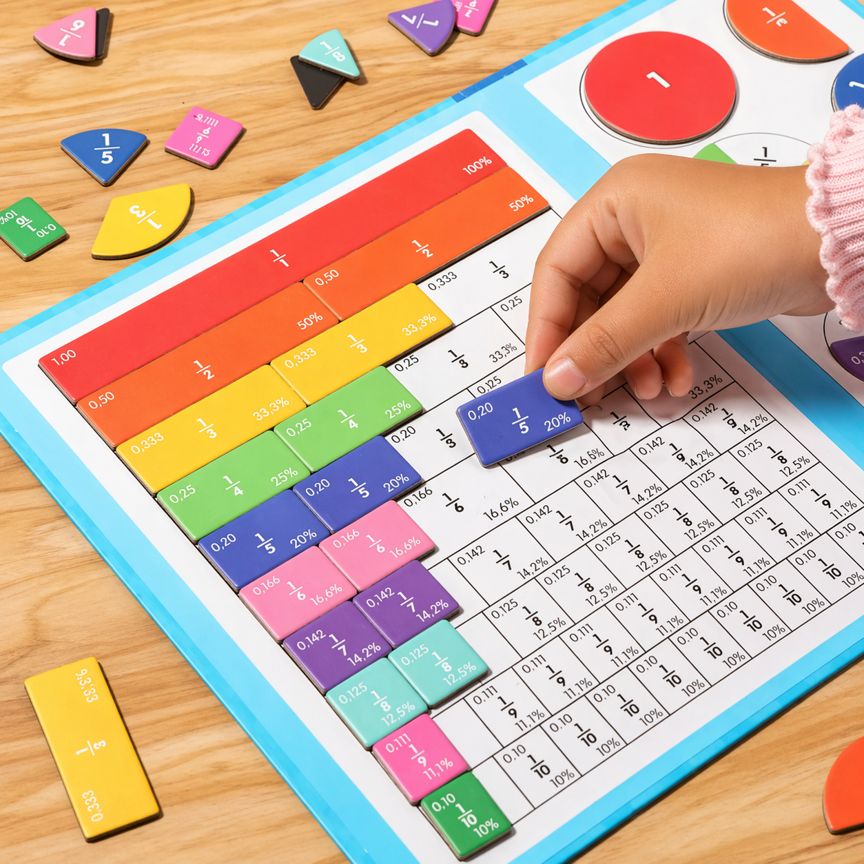 Livre Fractions Magnétiques – Méthode Montessori