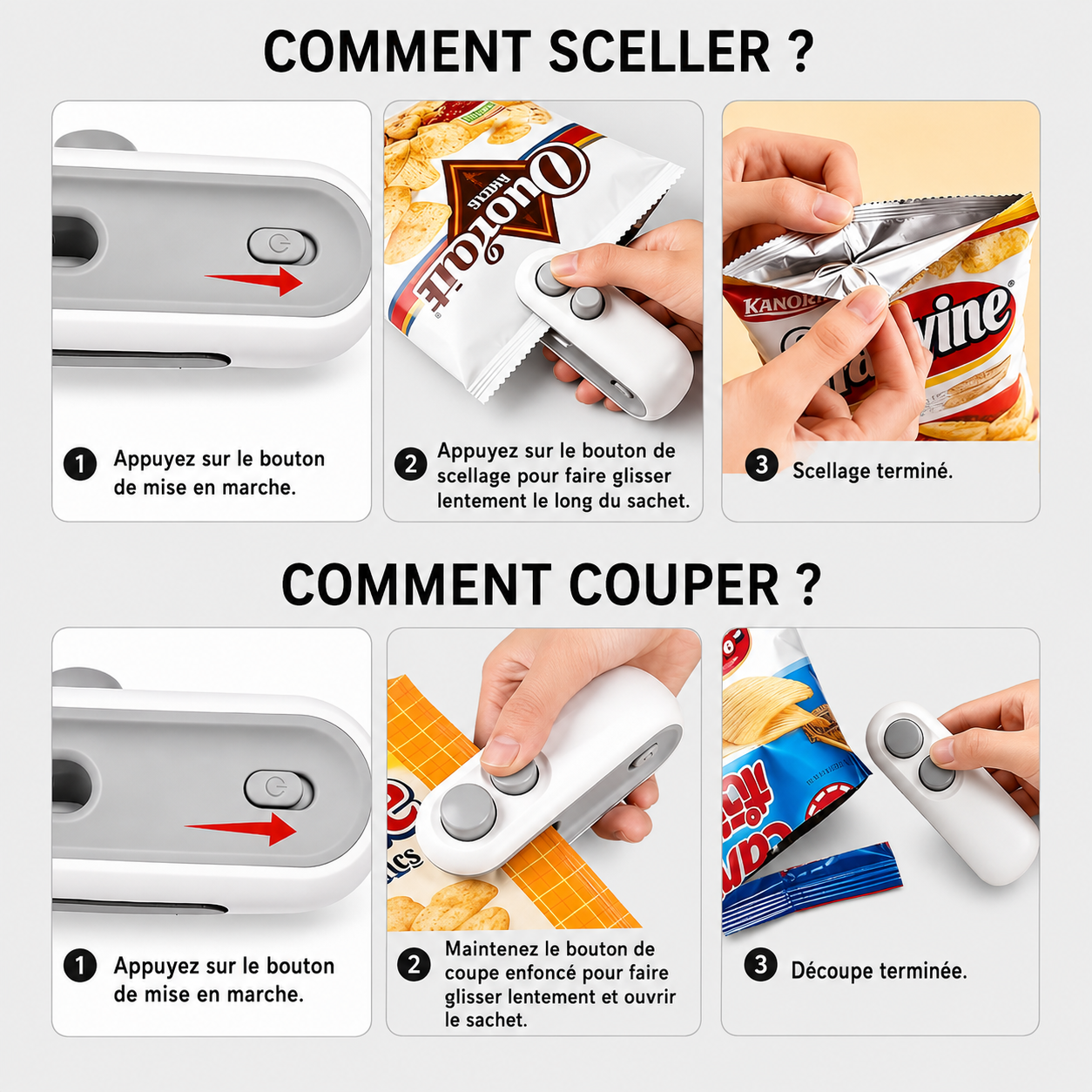 Mini scelleur de sacs,  rechargeable