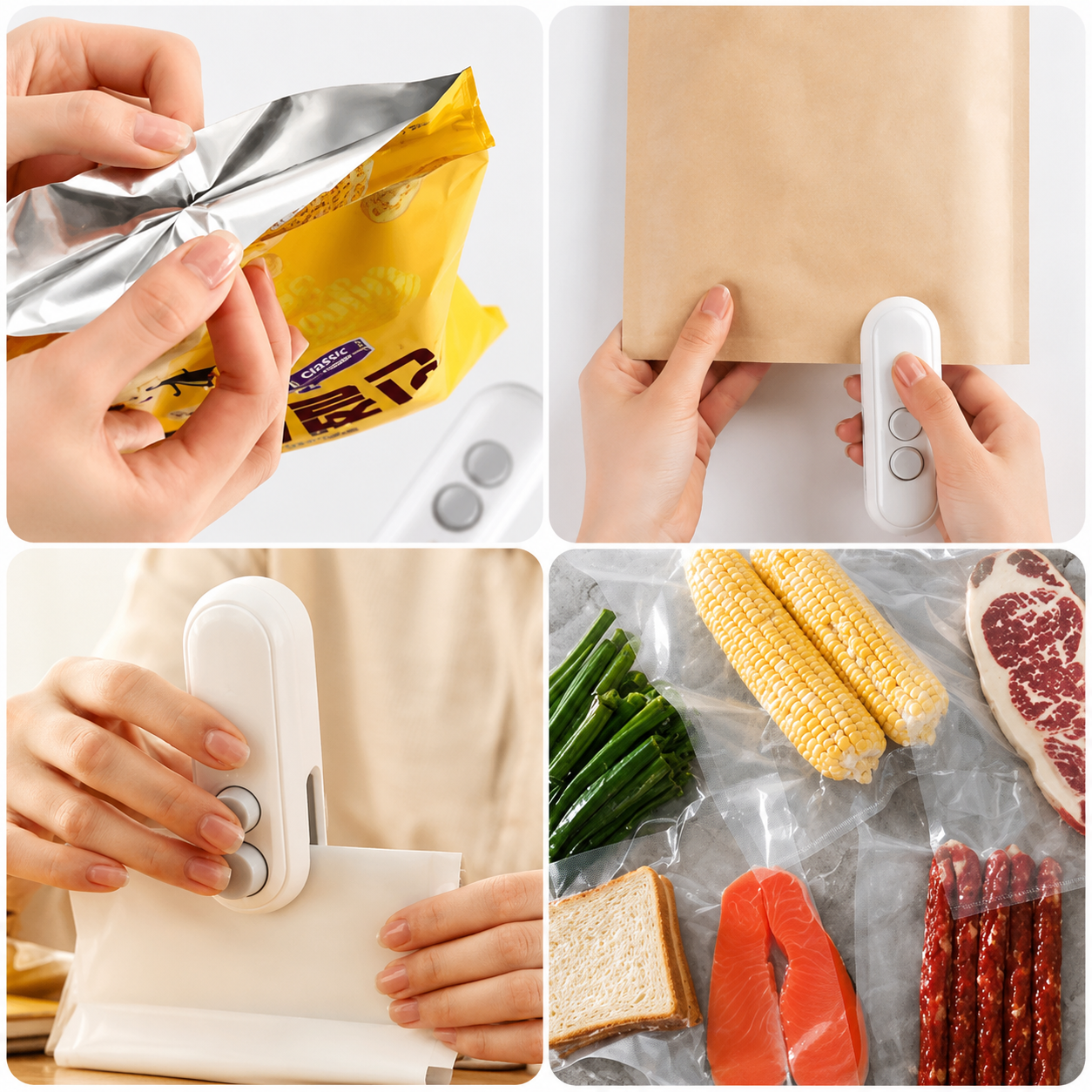 Mini scelleur de sacs,  rechargeable